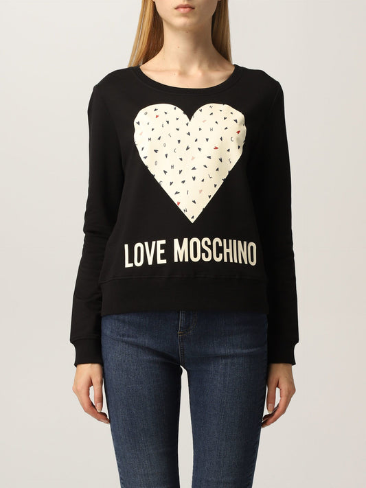 Love Moschino Black Cotton Women Sweater