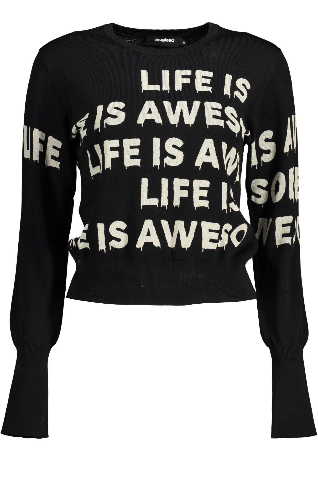 Desigual Black Viscose Women Sweater