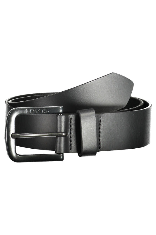 Levi's Black Leather Men Belt