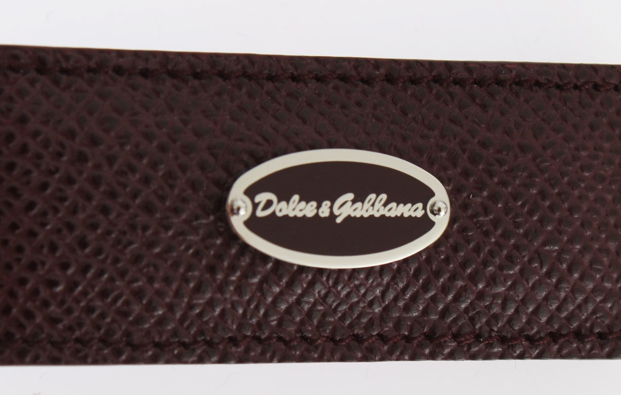 Dolce & Gabbana Exquisite Bordeaux Leather Money Clip