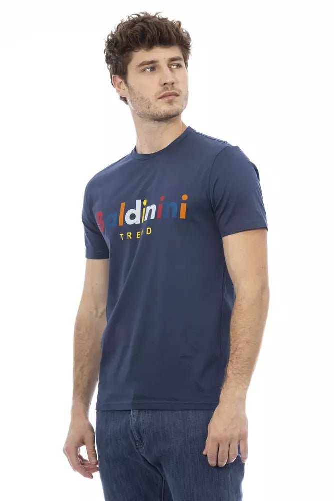 Baldinini Trend Blue Cotton Men T-Shirt