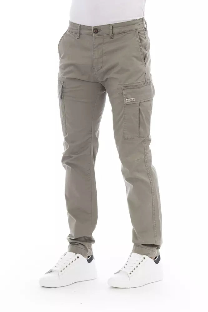 Baldinini Trend Beige Cotton Men Cargo Pant