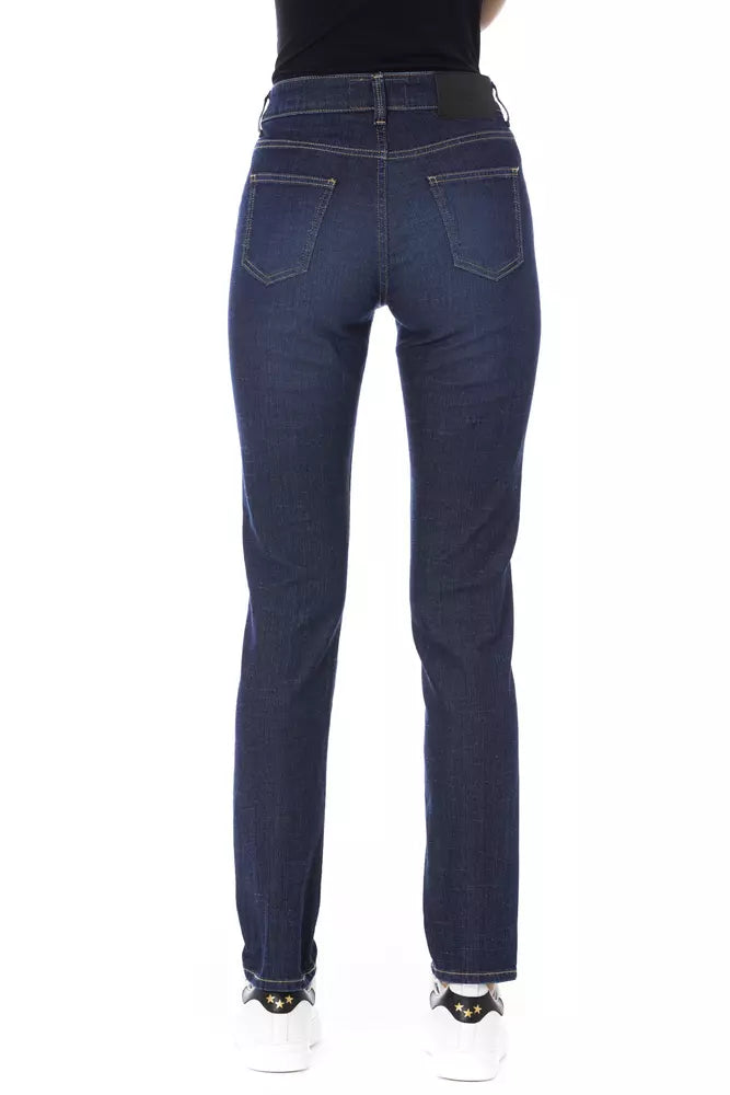 Baldinini Trend Blue Cotton Women Jeans