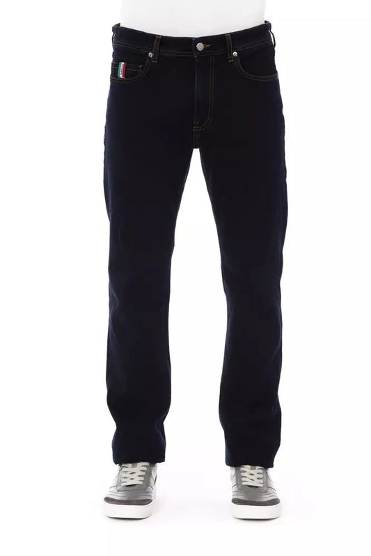 Baldinini Trend Blue Cotton Men Jeans