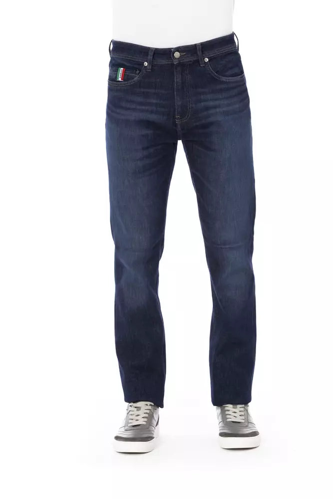 Baldinini Trend Blue Cotton Men Jeans