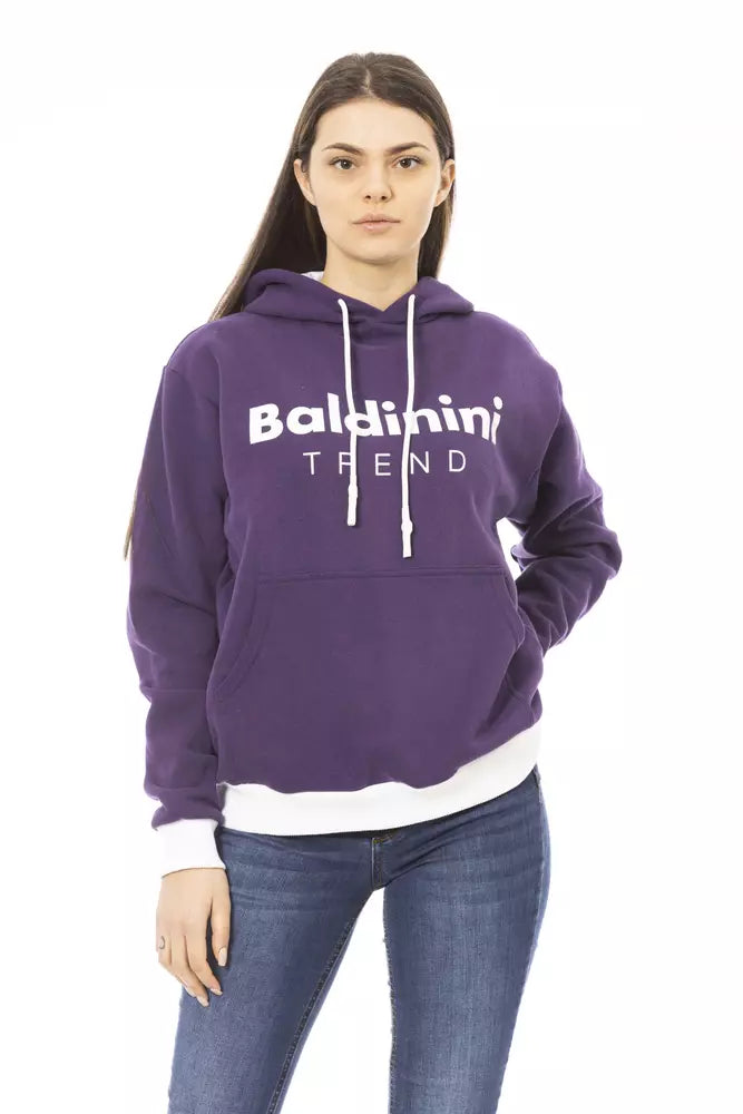 Baldinini Trend Purple Cotton Women Sweater