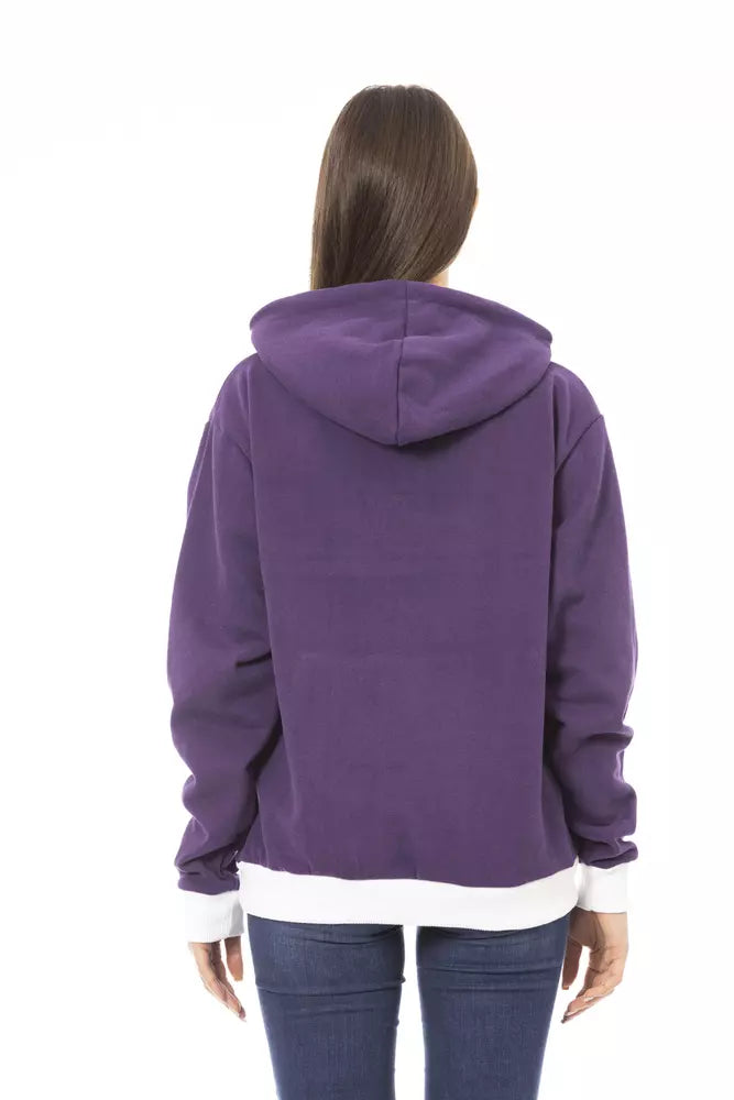 Baldinini Trend Purple Cotton Women Sweater