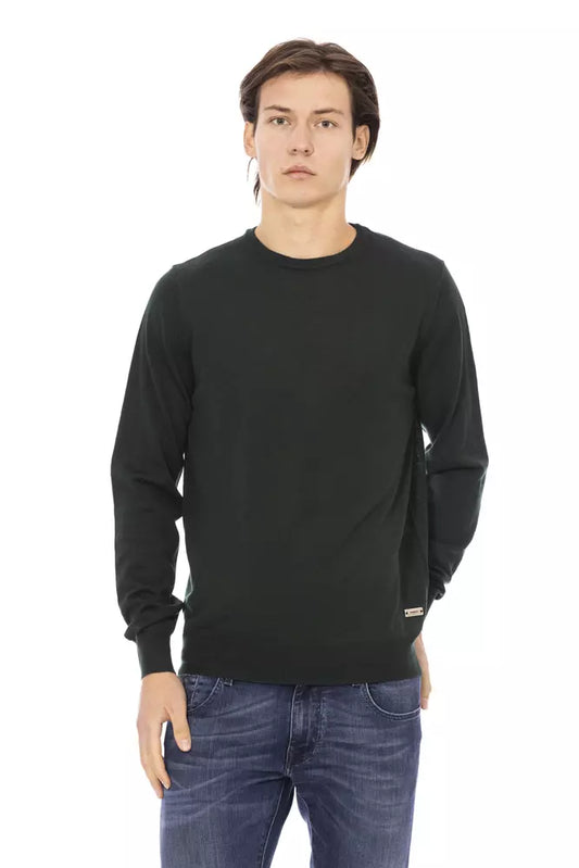 Baldinini Trend Green Fabric Men Sweater