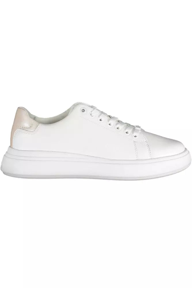 Calvin Klein White Leather Women Sneaker