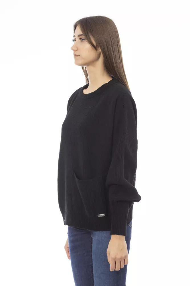 Baldinini Trend Black Wool Women Sweater