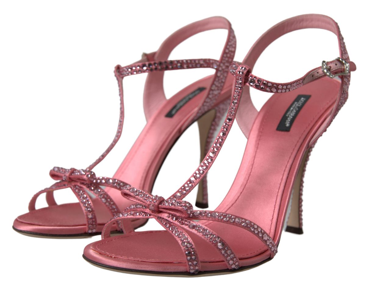 Dolce & Gabbana Elegant Pink Ankle Strap Sandals