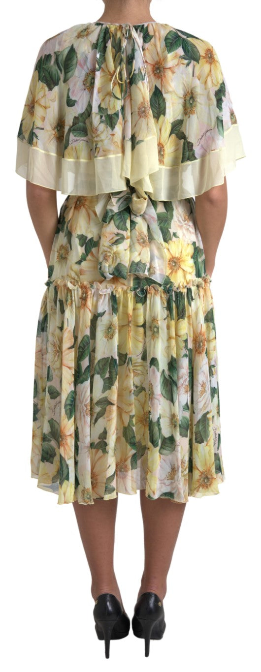 Dolce & Gabbana Elegant Silk Floral Maxi Dress