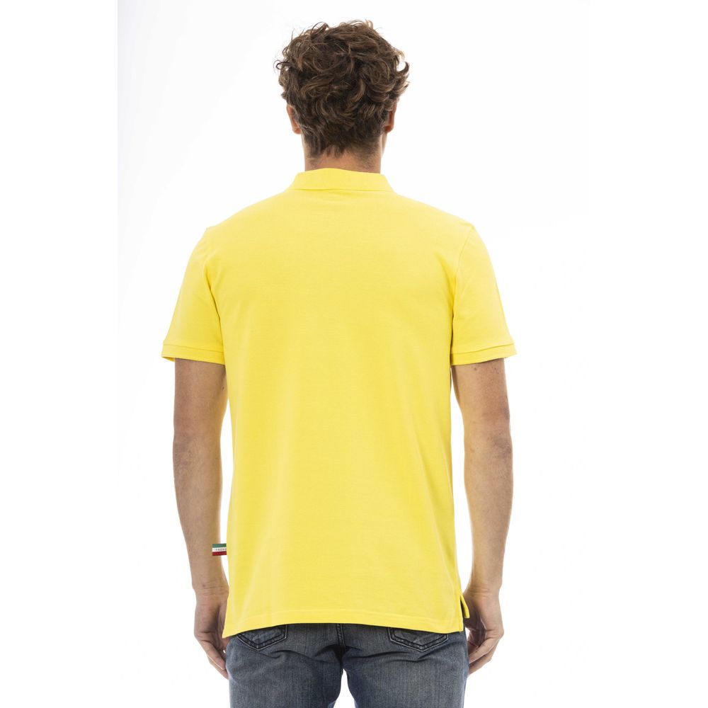 Baldinini Trend Yellow Cotton Men Polo