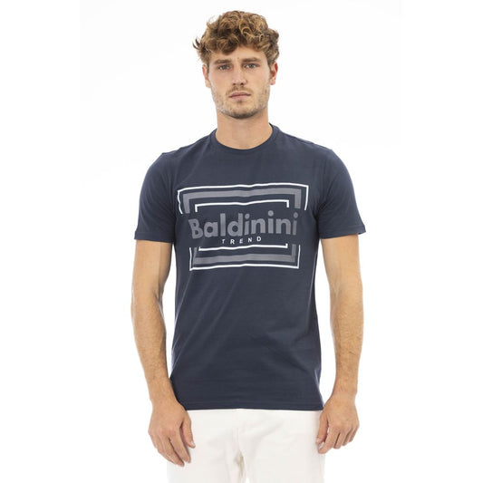 Baldinini Trend Blue Cotton Men T-Shirt