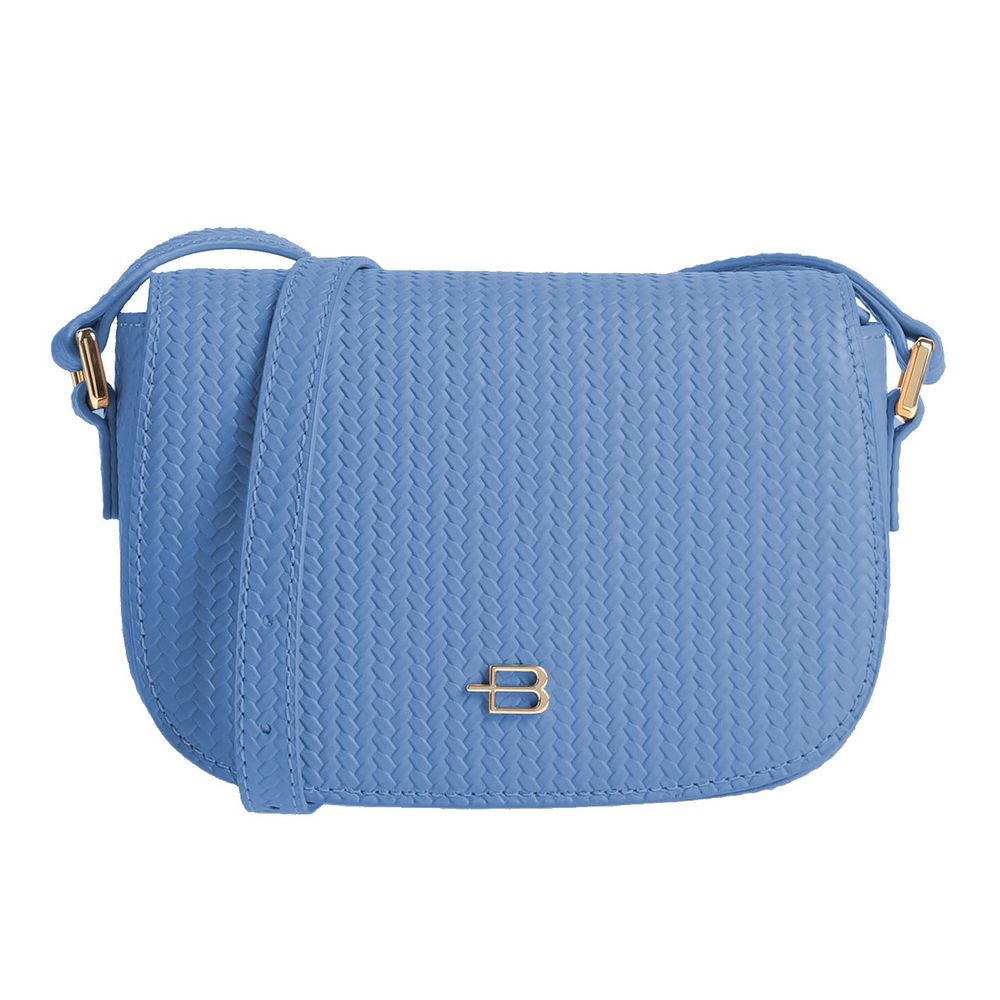 Baldinini Trend Chic Woven Calfskin Crossbody Bag