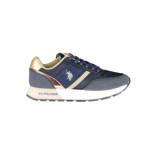 U.S. POLO ASSN. Blue Polyester Women Sneaker