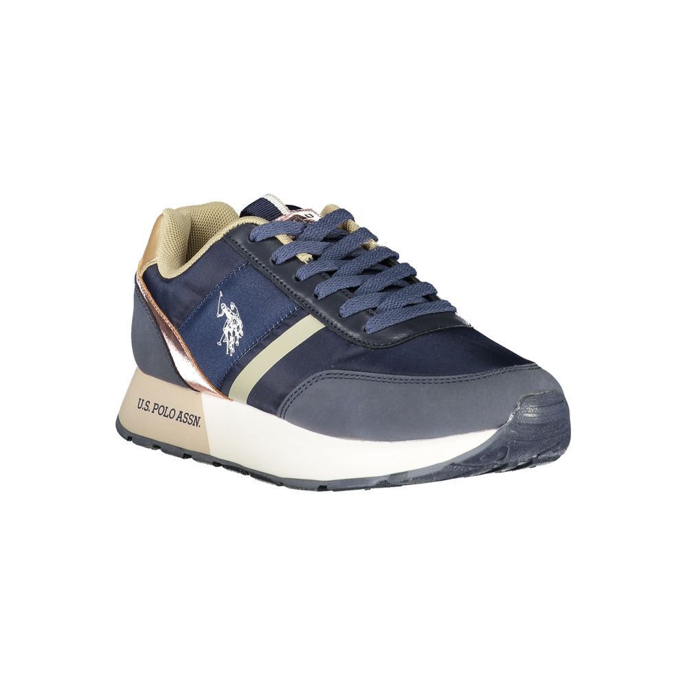 U.S. POLO ASSN. Blue Polyester Women Sneaker