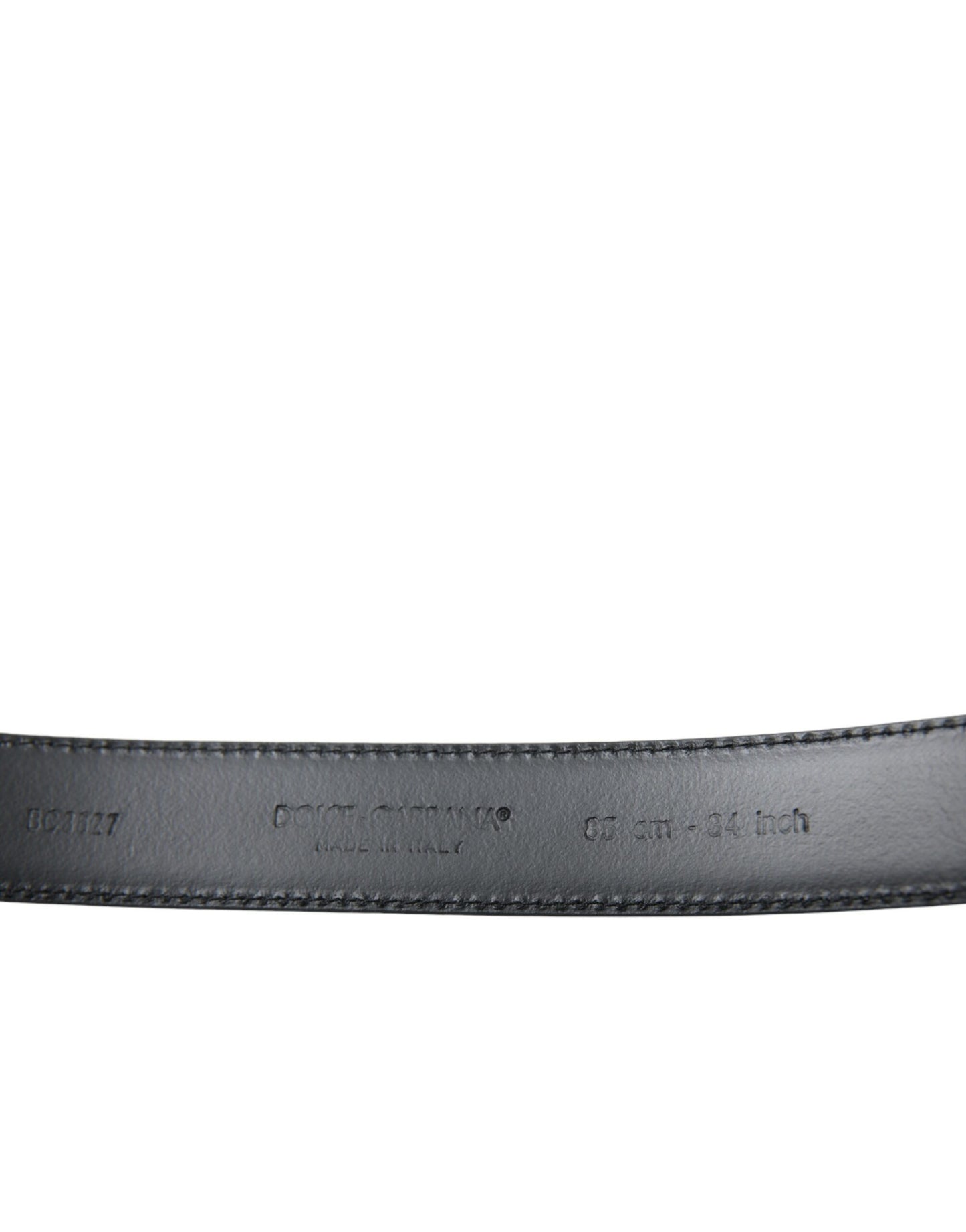 Dolce & Gabbana Elegant Black Calf Leather Belt