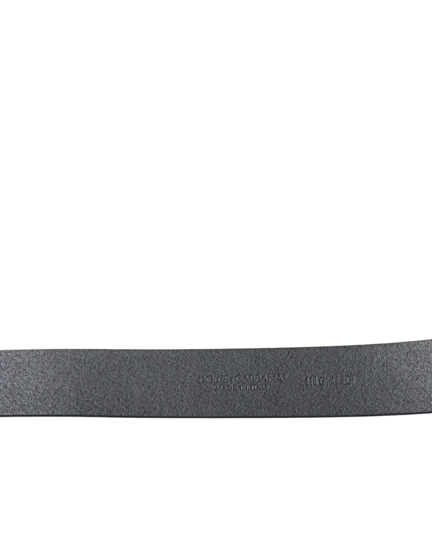 Dolce & Gabbana Elegant Black Leather Belt with Metal Buckle