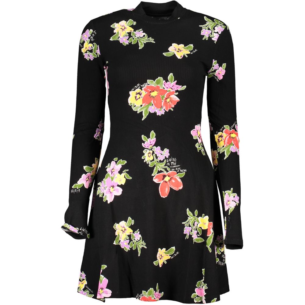 Desigual Chic High Neck Long Sleeve Printed Dress