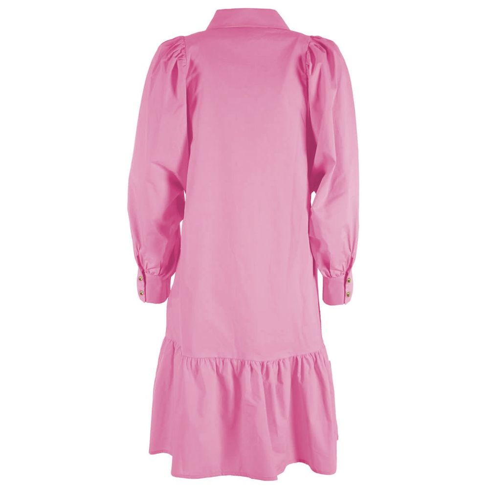 Yes Zee Pink Cotton Women Dress