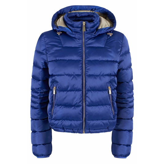 Yes Zee Blue Polyester Women Jacket