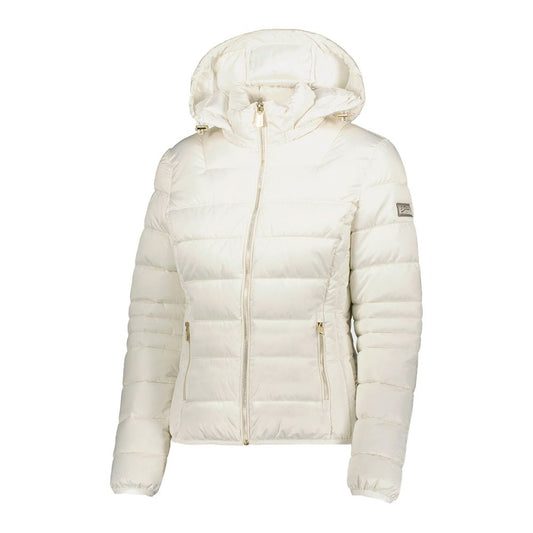 Yes Zee White Polyester Women Jacket