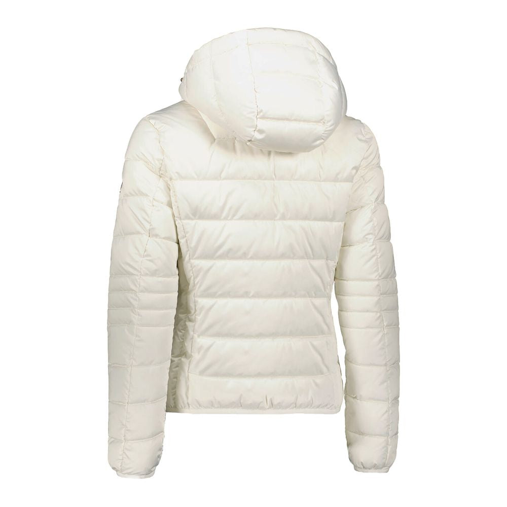 Yes Zee White Polyester Women Jacket