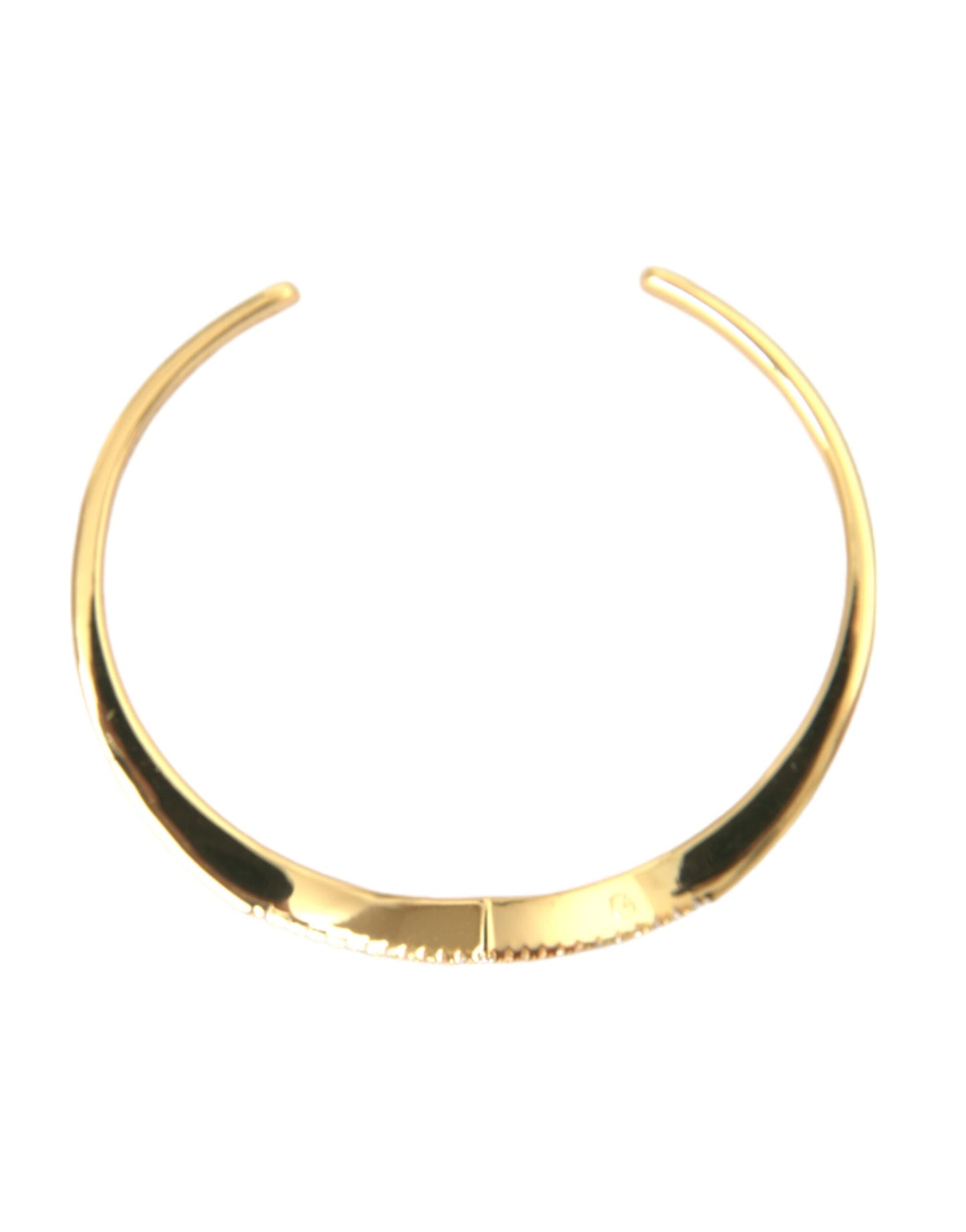 Nialaya Arched Wing Cuff Skyfall Gold CZ 925 Bracelet