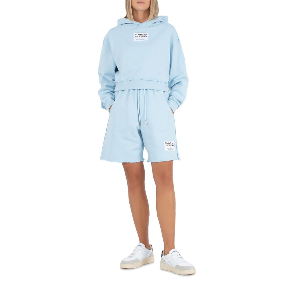 Comme Des Fuckdown Light Blue Cotton Sweater