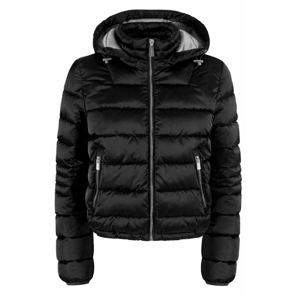 Yes Zee Black Polyamide Women Jacket