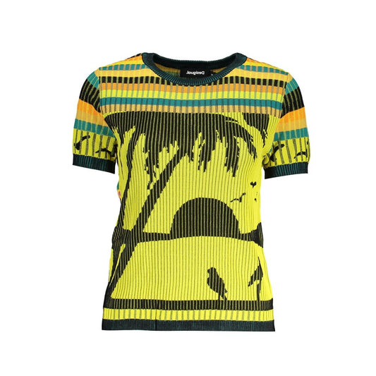 Desigual Yellow Viscose Women Sweater