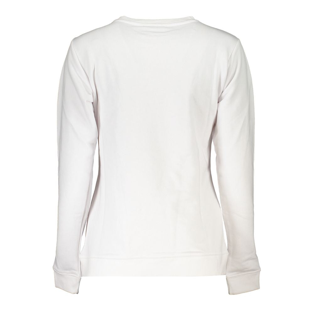 Cavalli Class White Cotton Sweater