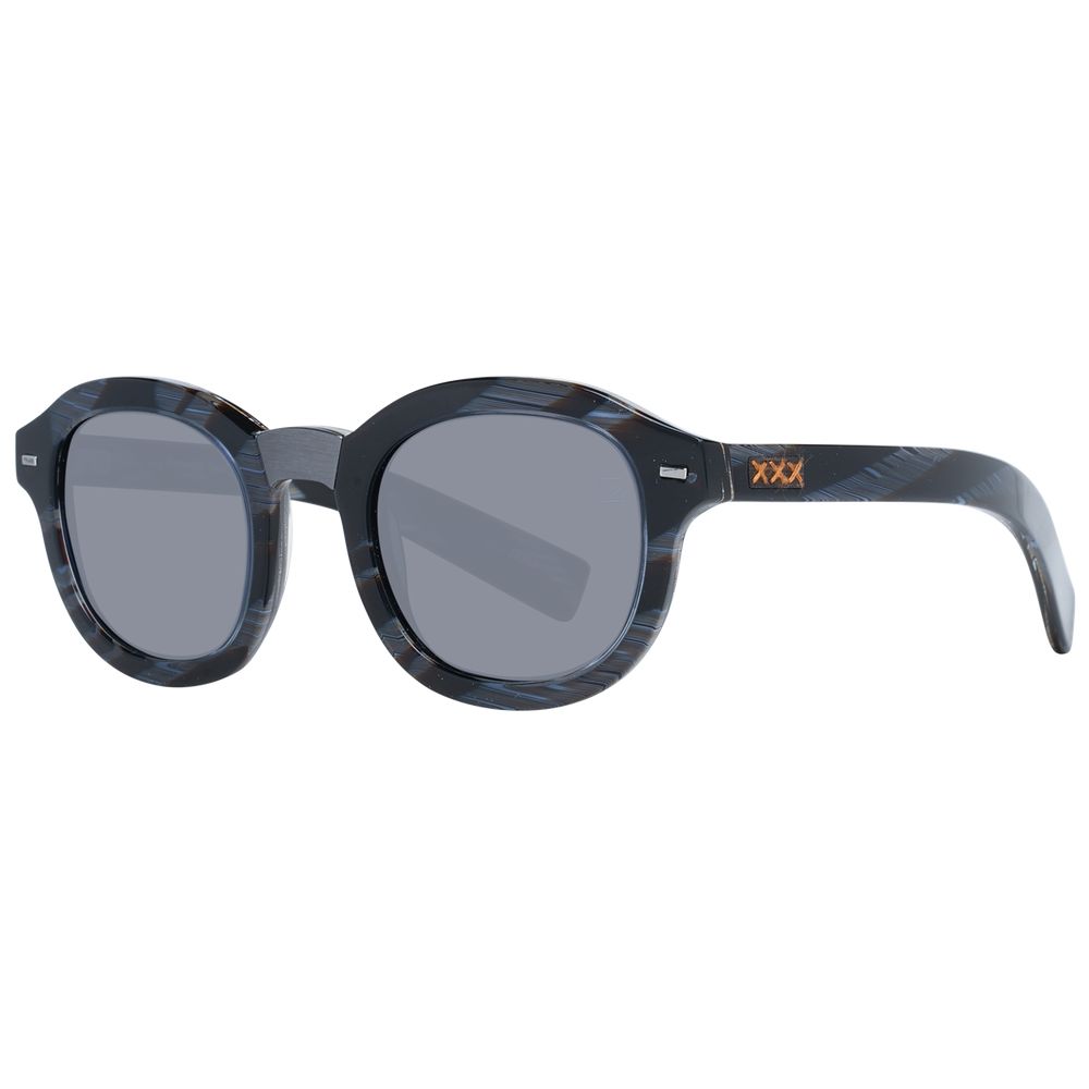 Zegna Couture Blue Men Sunglasses