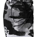 Dolce & Gabbana Multicolor Camouflage DG Logo Beachwear Shorts Swimwear