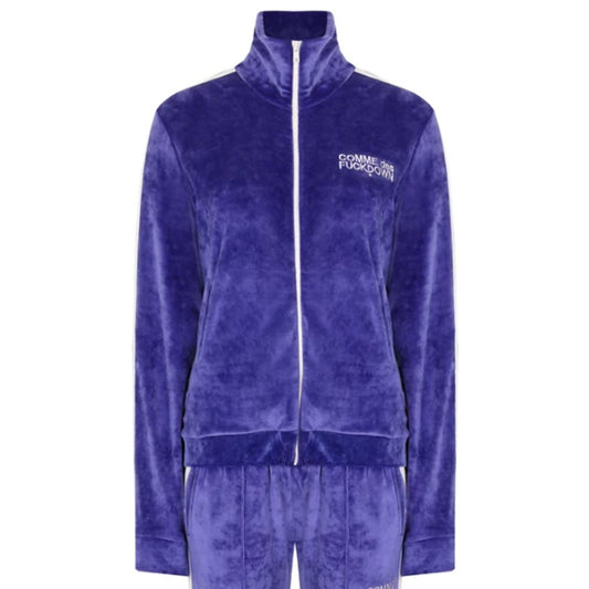 Comme Des Fuckdown Purple Polyester Sweater