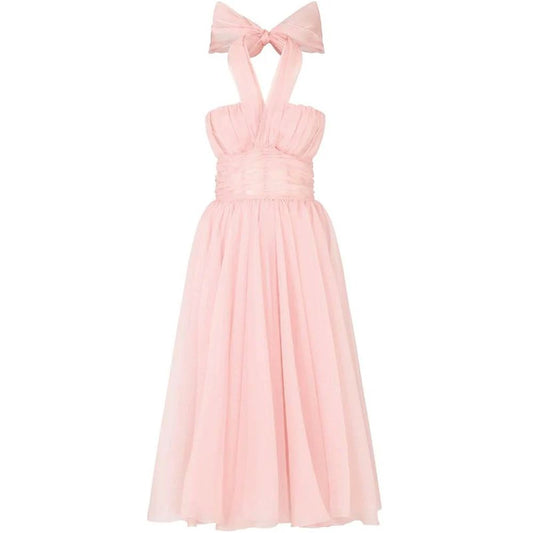 Dolce & Gabbana Pink Silk Dress