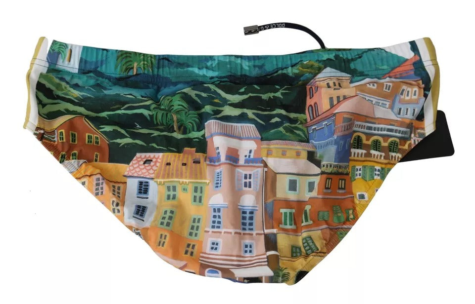 Dolce & Gabbana Multicolor PORTOFINO Beachwear Brief Swimwear