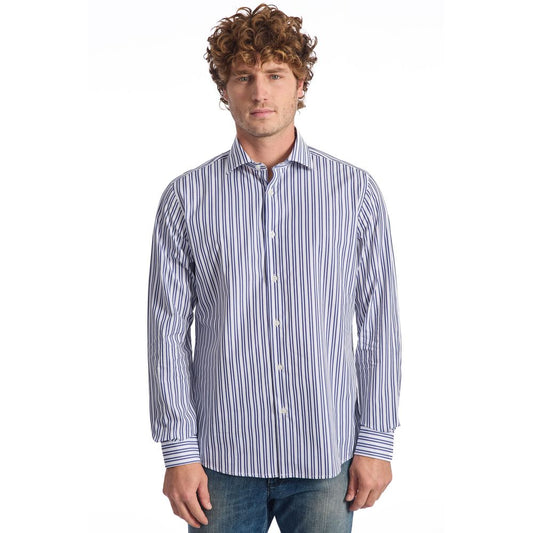 Baldinini Trend Light Blue Cotton Shirt