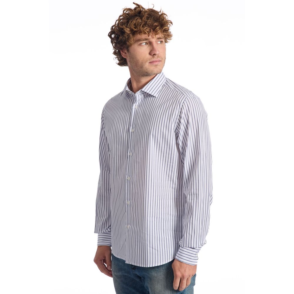 Baldinini Trend Light Blue Cotton Shirt