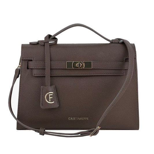 CRISTINAEFFE Gray Artificial Leather Crossbody Bag