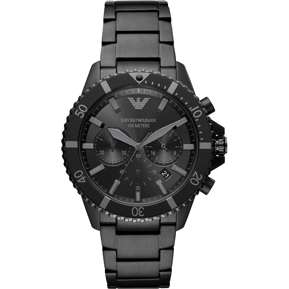 Armani Black Stainless Steel Watch