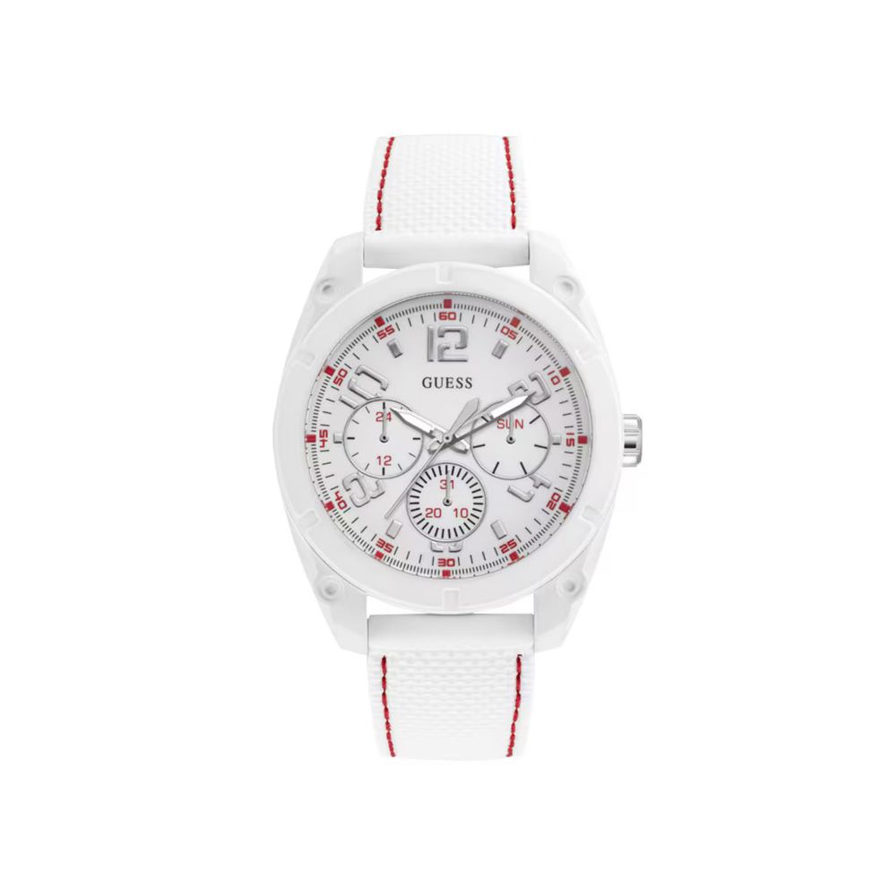 Guess White Resin Watch