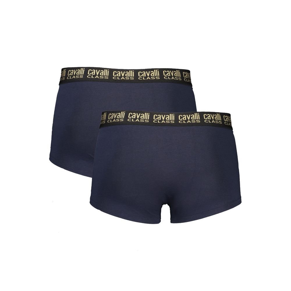 Cavalli Class Blue Cotton Underwear